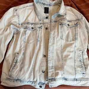 Original Use Acid Wash Blue Jean Jacket